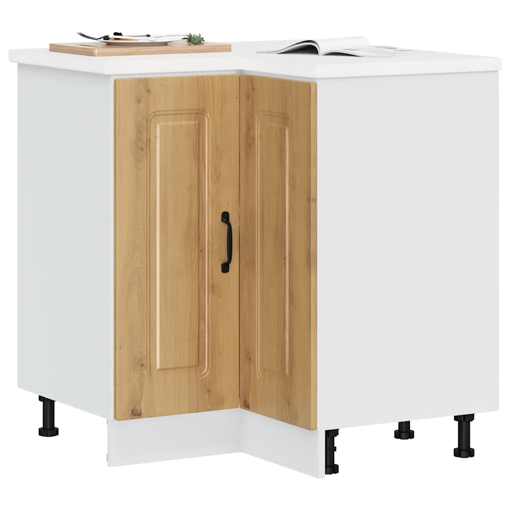 Kitchen Corner Base Cabinet Kalmar Artisan Oak Engineered Wood