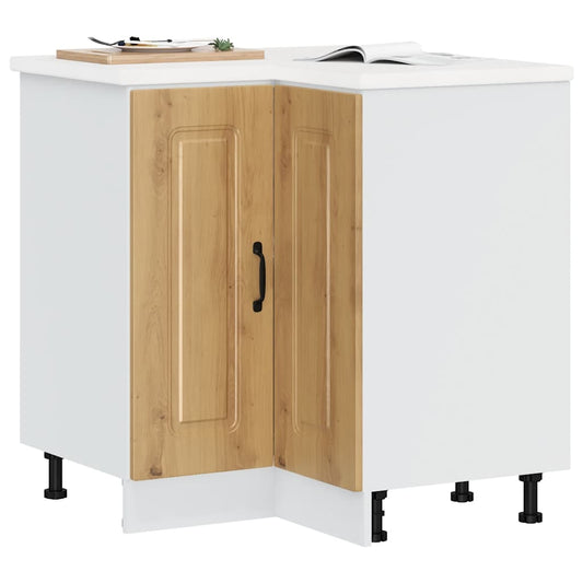 Kitchen Corner Base Cabinet Kalmar Artisan Oak Engineered Wood