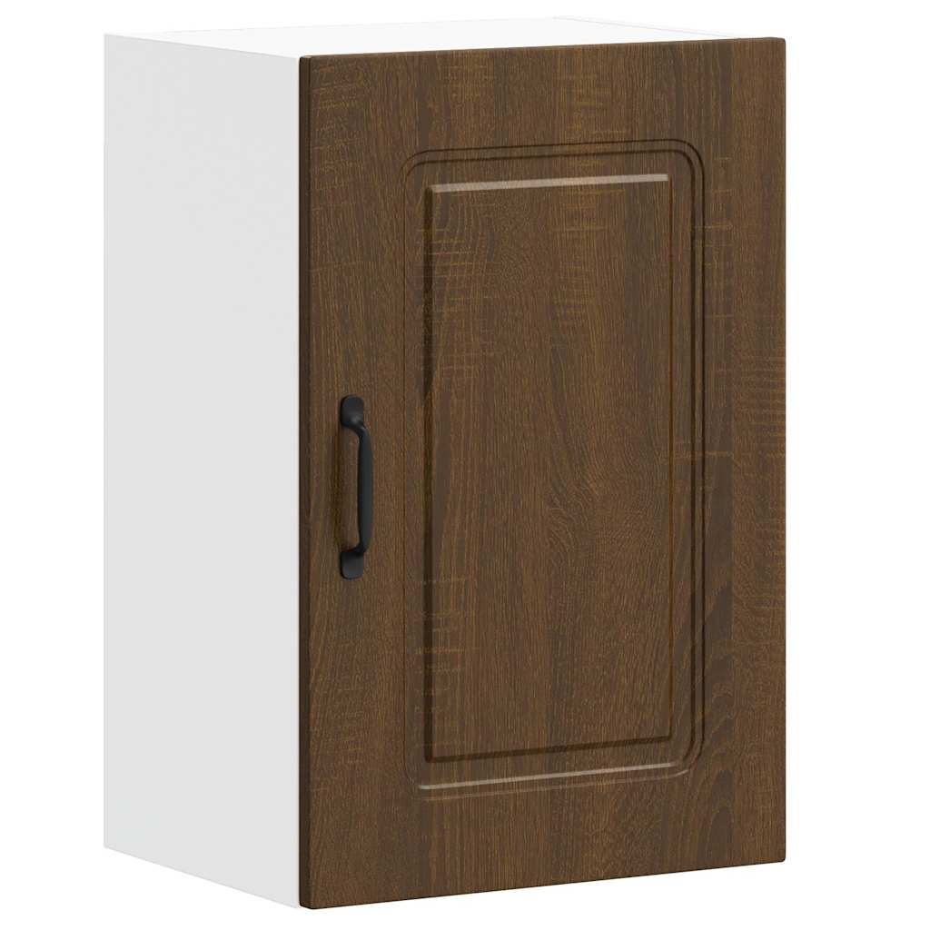 Kitchen Wall Cabinet Kalmar Brown Oak Engineered Wood