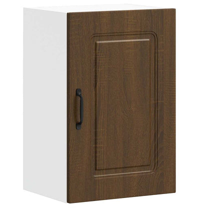 Kitchen Wall Cabinet Kalmar Brown Oak Engineered Wood