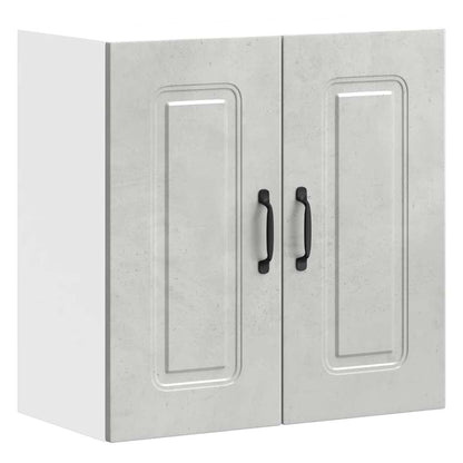 Kitchen Wall Cabinet Kalmar Concrete Grey Engineered Wood