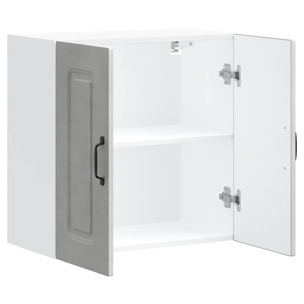 Kitchen Wall Cabinet Kalmar Concrete Grey Engineered Wood