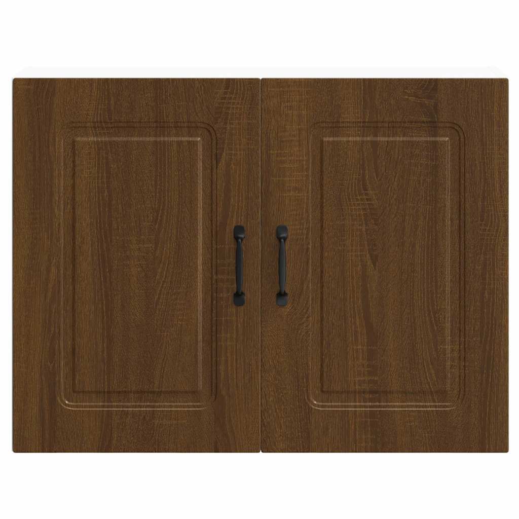 Kitchen Wall Cabinet Kalmar Brown Oak Engineered Wood