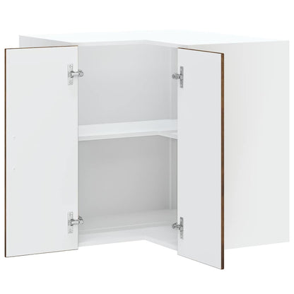 Kitchen Wall Corner Cabinet Kalmar Smoked Oak Engineered Wood