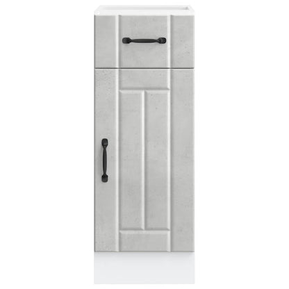 Kitchen Base Cabinet Lucca Concrete Grey Engineered Wood
