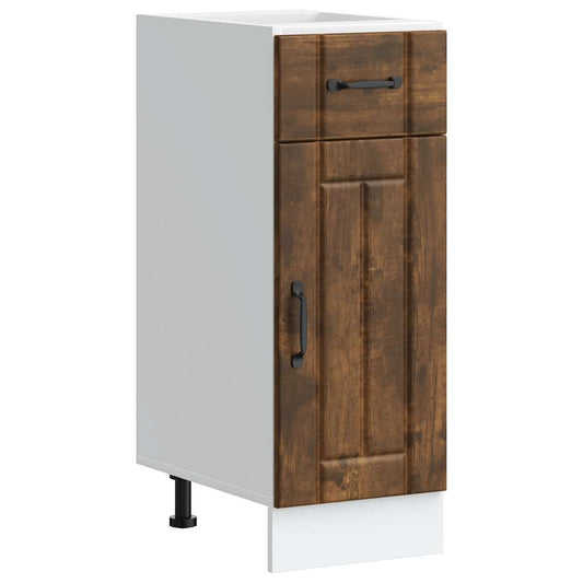 Kitchen Base Cabinet Lucca Smoked Oak Engineered Wood