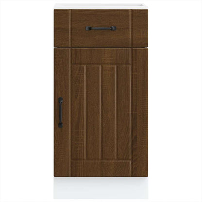 Kitchen Base Cabinet Lucca Brown Oak Engineered Wood