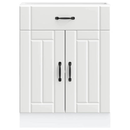 Kitchen Base Cabinet Lucca White Engineered Wood