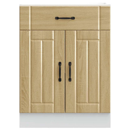 Kitchen Base Cabinet Lucca Sonoma Oak Engineered Wood