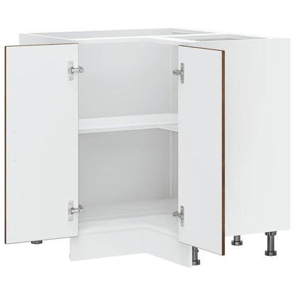 Kitchen Corner Base Cabinet Lucca Smoked Oak Engineered Wood