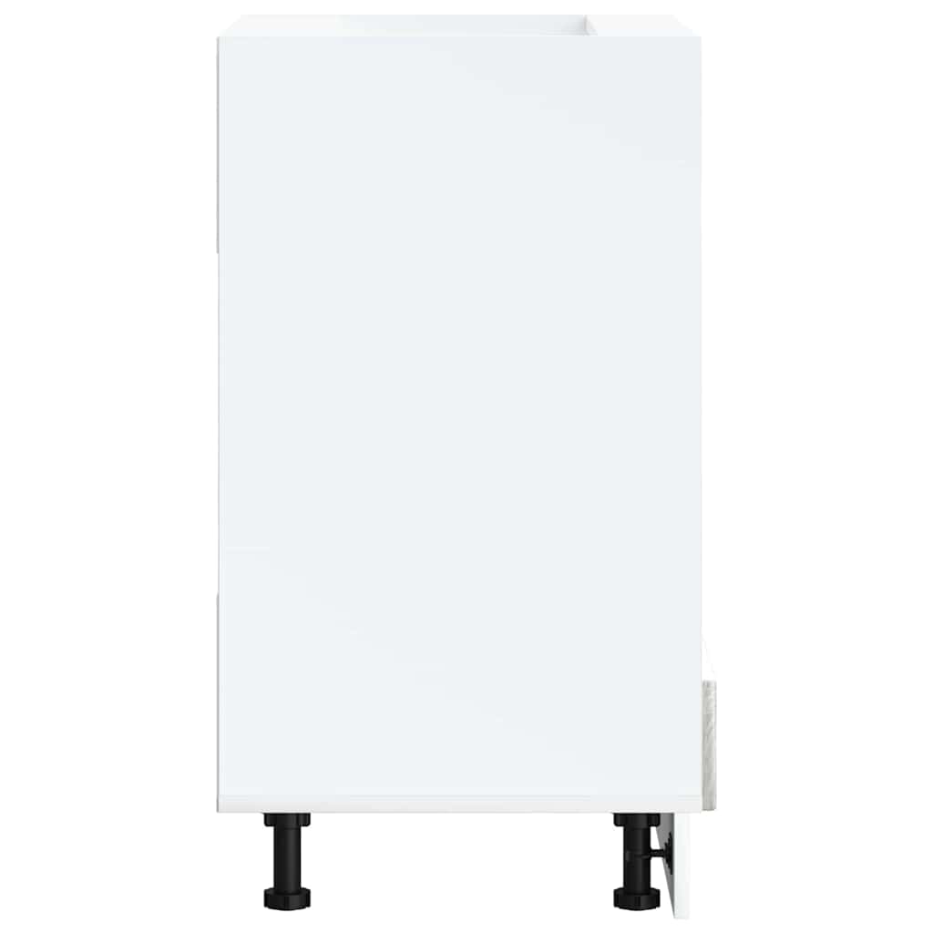 Oven Cabinet Lucca Grey Sonoma Engineered Wood