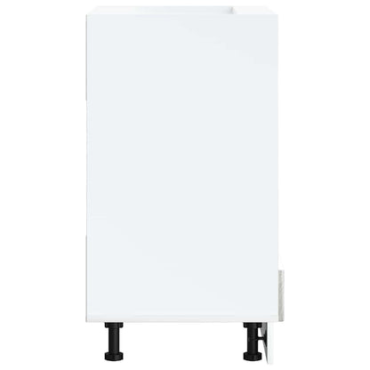 Oven Cabinet Lucca Grey Sonoma Engineered Wood