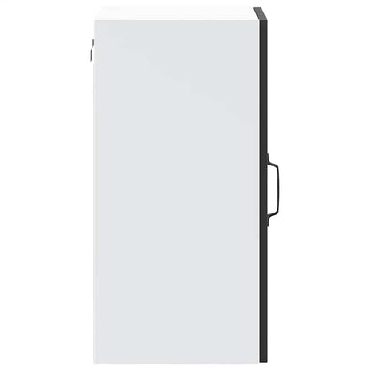 Kitchen Wall Cabinet with Glass Door Lucca Black