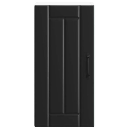 Kitchen Wall Cabinet Lucca Black Engineered Wood