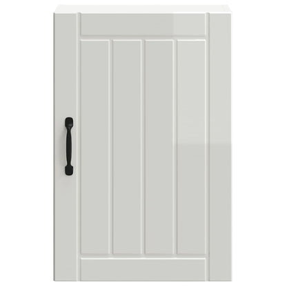 Kitchen Wall Cabinet Lucca High Gloss White Engineered Wood