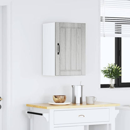 Kitchen Wall Cabinet Lucca Grey Sonoma Engineered Wood