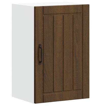 Kitchen Wall Cabinet Lucca Brown Oak Engineered Wood