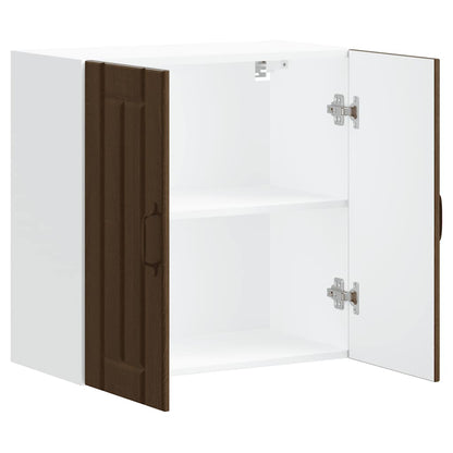 Kitchen Wall Cabinet Lucca Brown Oak Engineered Wood