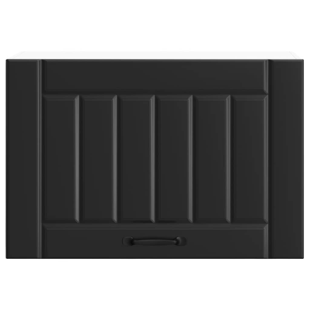 Kitchen Wall Cabinet Lucca Black Engineered Wood