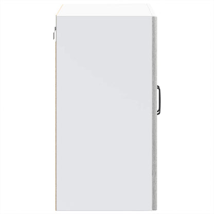 Kitchen Wall Cabinet with Glass Door Lucca Grey Sonoma Engineered Wood