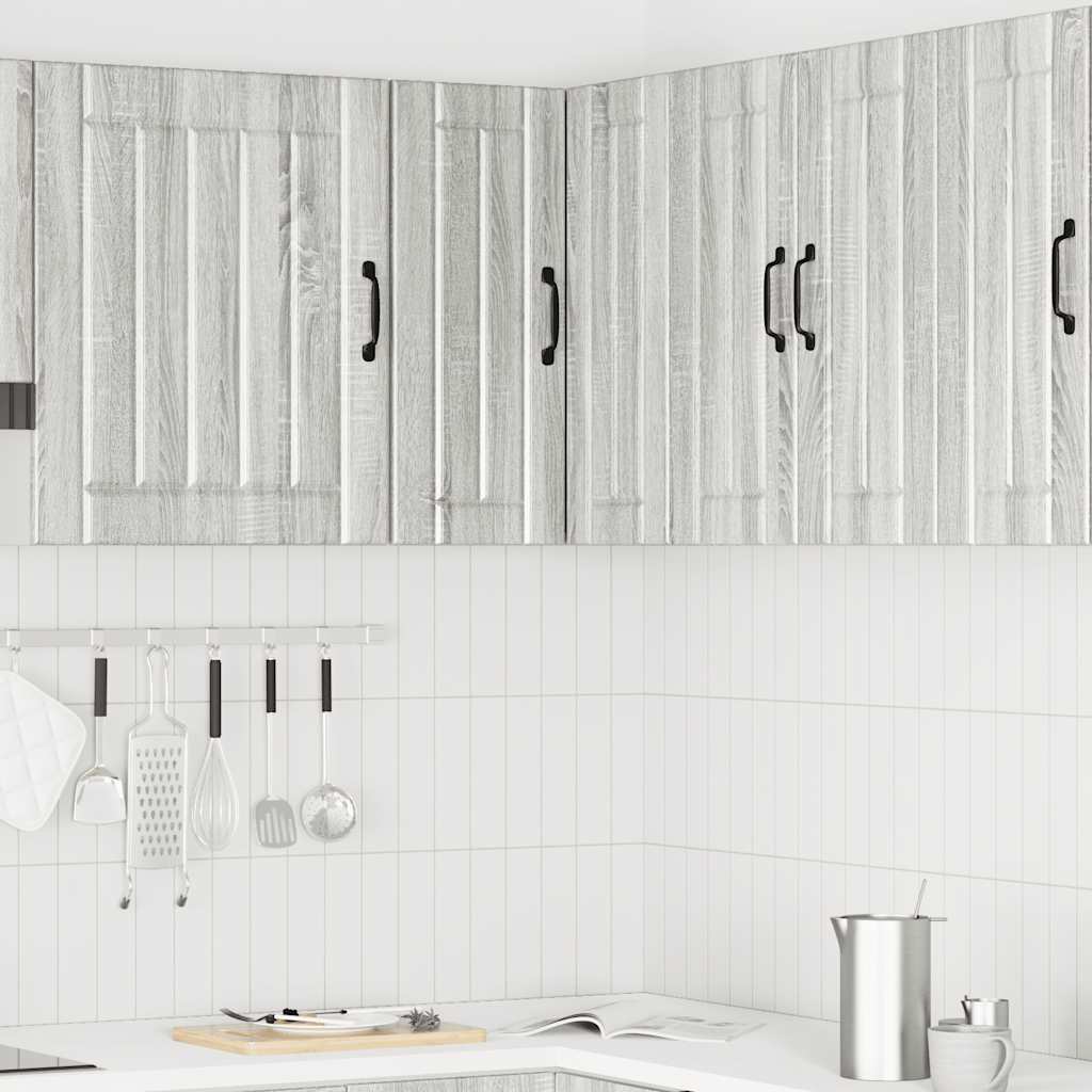 Kitchen Wall Corner Cabinet Lucca Grey Sonoma Engineered Wood