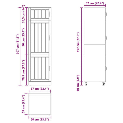 Kitchen Cupboard Lucca High Gloss White Engineered Wood