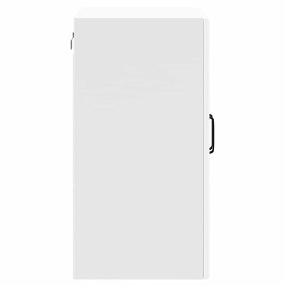 Kitchen Wall Cabinet with Glass Door Lucca White Engineered Wood