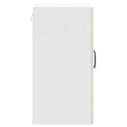 Kitchen Wall Cabinet with Glass Door Lucca Concrete Grey Engineered Wood