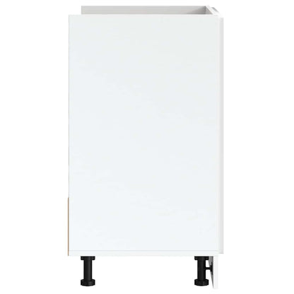 Sink Base Cabinet "Porto" High Gloss White 80x46x81.5 cm Engineered Wood