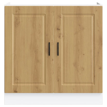 Sink Base Cabinet "Porto" Artisan Oak 80x46x81.5 cm Engineered Wood