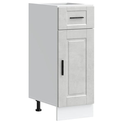 Kitchen Base Cabinet Porto Concrete Grey Engineered Wood