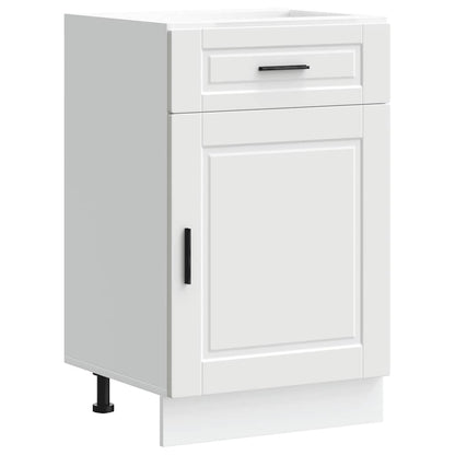 Kitchen Base Cabinet Porto White Engineered Wood