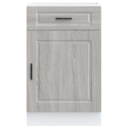 Kitchen Base Cabinet Porto Grey Sonoma Engineered Wood