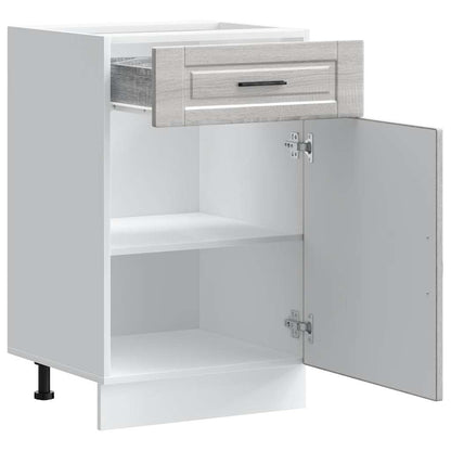 Kitchen Base Cabinet Porto Grey Sonoma Engineered Wood