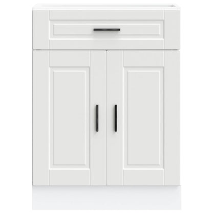 Kitchen Base Cabinet Porto White Engineered Wood