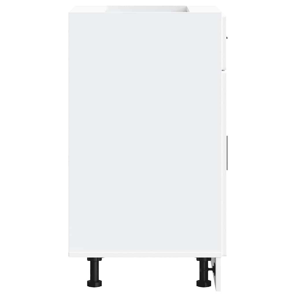 Kitchen Base Cabinet Porto White Engineered Wood