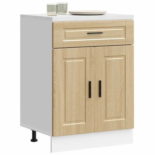 Kitchen Base Cabinet Porto Sonoma Oak Engineered Wood