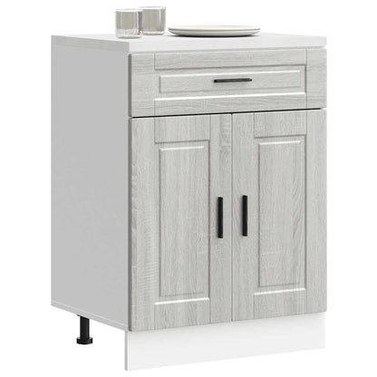 Kitchen Base Cabinet Porto Grey Sonoma Engineered Wood