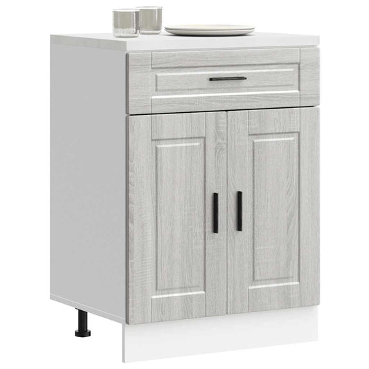 Kitchen Base Cabinet Porto Grey Sonoma Engineered Wood