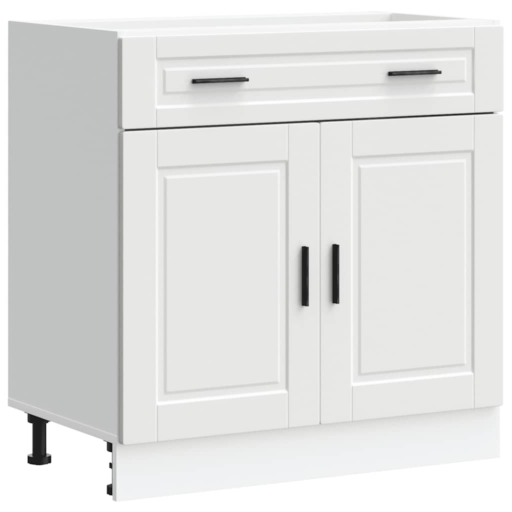 Kitchen Base Cabinet Porto White Engineered Wood