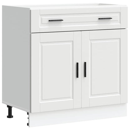 Kitchen Base Cabinet Porto White Engineered Wood