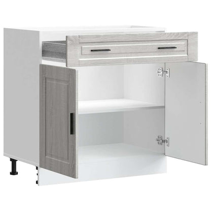 Kitchen Base Cabinet Porto Grey Sonoma Engineered Wood