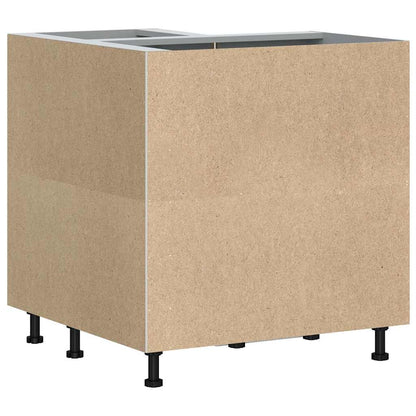 Kitchen Corner Base Cabinet Porto Concrete Grey Engineered Wood