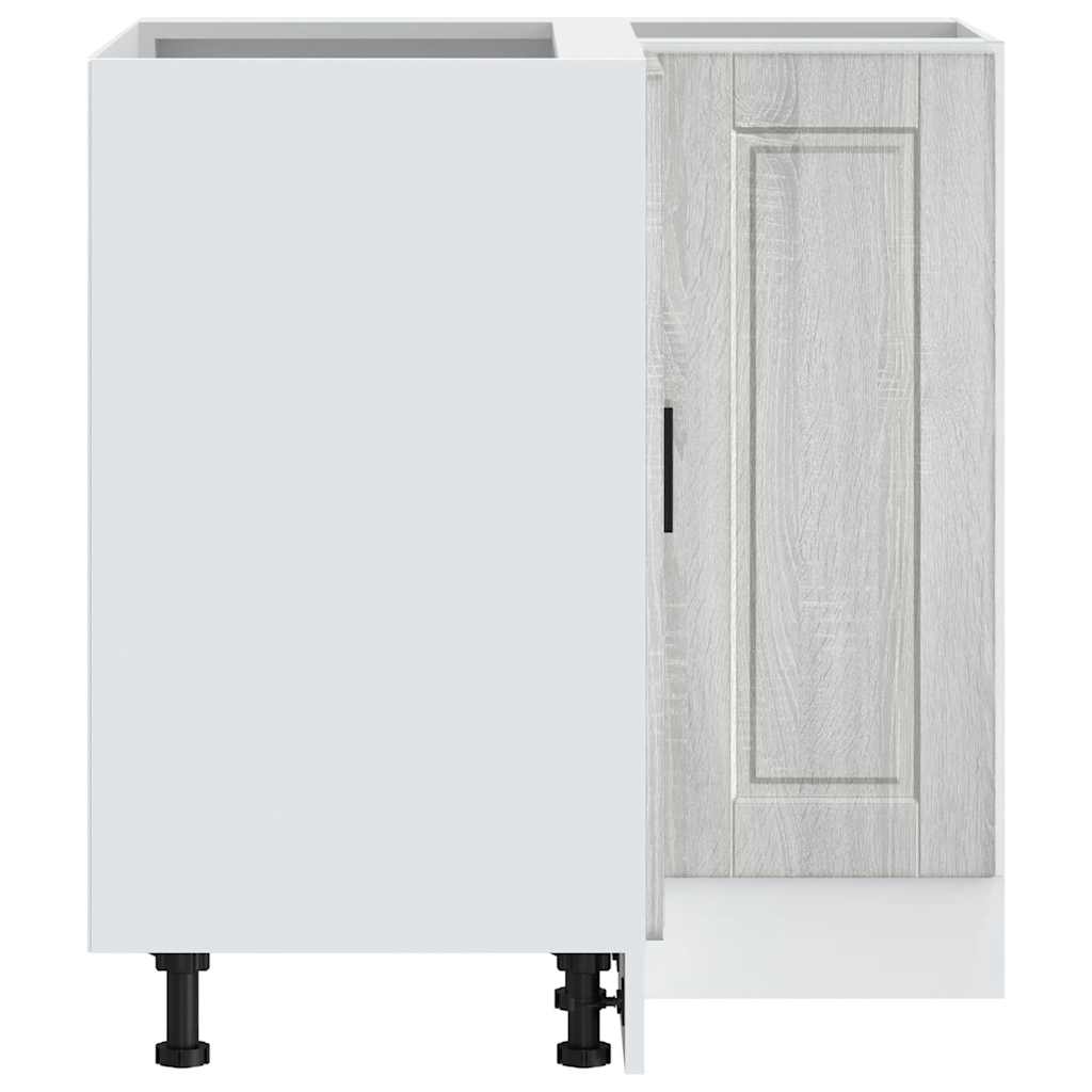 Kitchen Corner Base Cabinet Porto Grey Sonoma Engineered Wood
