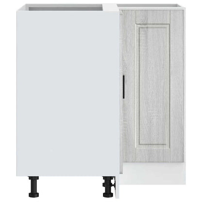 Kitchen Corner Base Cabinet Porto Grey Sonoma Engineered Wood