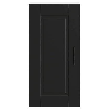 Kitchen Wall Cabinet Porto Black Engineered Wood