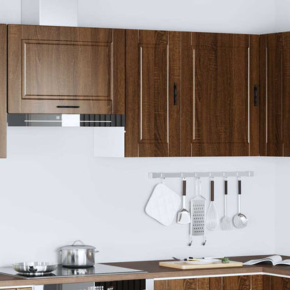 Kitchen Wall Cabinet Porto Brown Oak Engineered Wood
