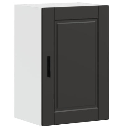 Kitchen Wall Cabinet Porto Black Engineered Wood