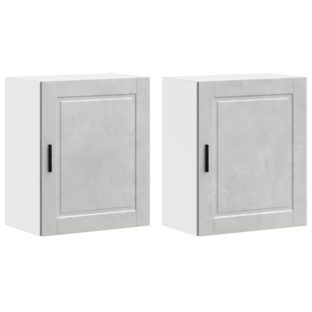 Kitchen Wall Cabinets 2 pcs Porto Concrete Grey Engineered Wood