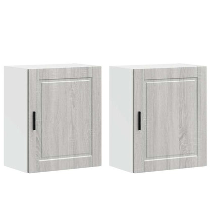 Kitchen Wall Cabinets 2 pcs Porto Grey Sonoma Engineered Wood